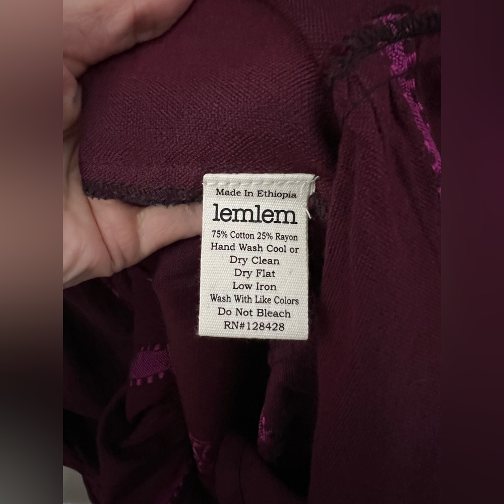 lemlem Hanna Cotton Blend Cover-Up Dress New - Picture 13 of 13